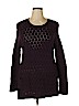 Jeane Pierre 100% Cotton Purple Pullover Sweater Size XL - photo 1