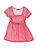 Deb 100% Polyester Solid Pink Dress Size M (kids) - photo 1