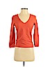 Theory Orange 3/4 Sleeve Top Size S - photo 1
