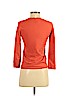 Theory Orange 3/4 Sleeve Top Size S - photo 2