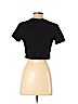 Topshop 100% Cotton Black Short Sleeve T-Shirt Size 4 - photo 2
