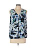 Apt. 9 100% Polyester Blue Sleeveless Blouse Size L (petite) - photo 1