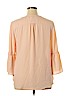 NY Collection 100% Polyester Orange 3/4 Sleeve Blouse Size XL - photo 2