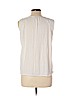 SONOMA life + style 100% Polyester Ivory Sleeveless Top Size L (petite) - photo 2