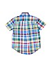 Ralph Lauren 100% Cotton Plaid Blue Short Sleeve Button-Down Shirt Size 6 - photo 2