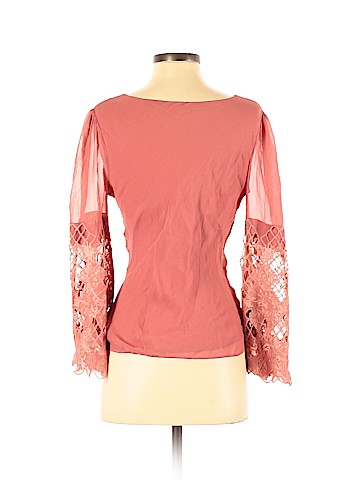 Catherine Malandrino Long Sleeve Silk Top (view 2)
