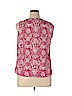 Talbots 100% Polyester Red Sleeveless Blouse Size 14 (petite) - photo 2