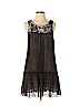 Free People 100% Polyester Black Casual Dress Size S - photo 1