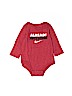 Nike Red Long Sleeve Onesie 6-9 MO / 9 MO - photo 1