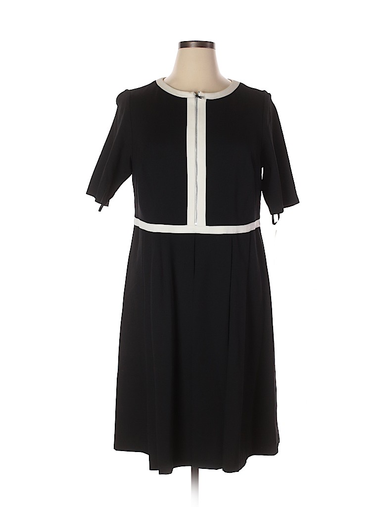Lauren by Ralph Lauren Black Casual Dress Size 14W - photo 1