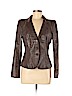 Armani Collezioni 100% Other Brown Faux Leather Jacket Size 8 - photo 1