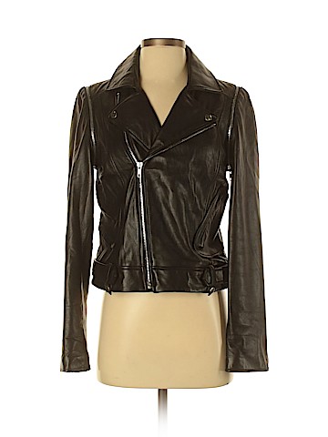 Aqua Leather Jacket (view 1)