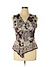 North Style Brown Sleeveless Blouse Size XL - photo 1