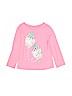 Cat & Jack 100% Cotton Pink Long Sleeve T-Shirt Size 4T - photo 1