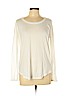 Splendid White Long Sleeve T-Shirt Size L - photo 1