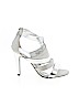 Audrey Brooke Silver Heels Size 8 - photo 1