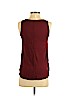 Ann Taylor LOFT 100% Polyester Burgundy Sleeveless Blouse Size XS (petite) - photo 2