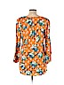 Crosby 100% Polyester Orange 3/4 Sleeve Blouse Size L - photo 2