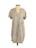 H&M 100% Viscose Tan Casual Dress Size 2 - photo 1