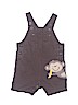 Carter's 100% Cotton Brown Overall Shorts 9-12 MO / 12 MO - photo 1