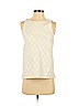 Ann Taylor 100% Polyester Ivory Sleeveless Blouse Size XS (petite) - photo 1