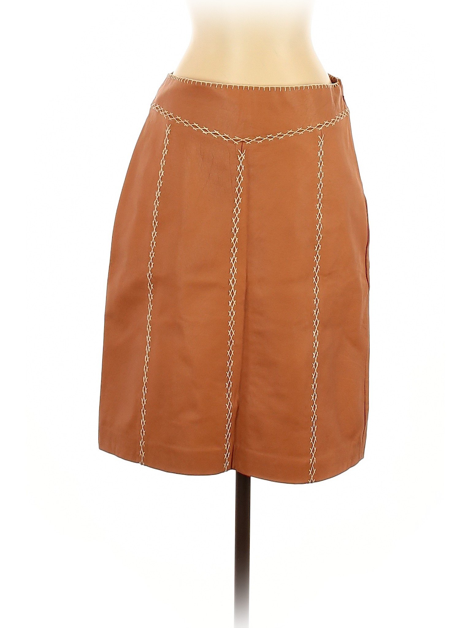 Gap Women Brown Leather Skirt 4 | eBay