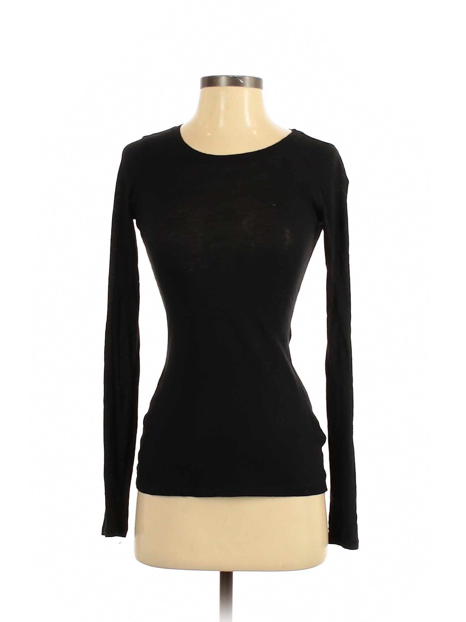 Express Women Black Long Sleeve T-Shirt XS | eBay