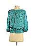 Cynthia Steffe 100% Polyester Teal 3/4 Sleeve Blouse Size XS - photo 2