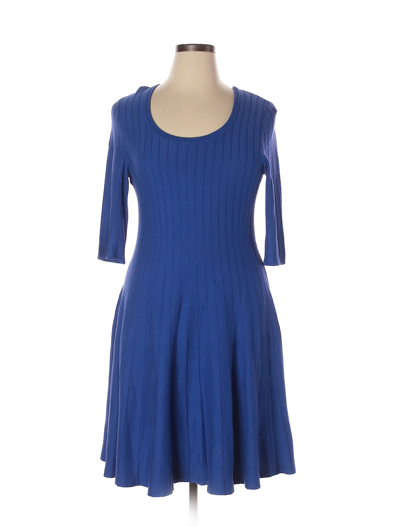 Nic + Zoe Solid Blue Casual Dress Size XL - 77% off | thredUP