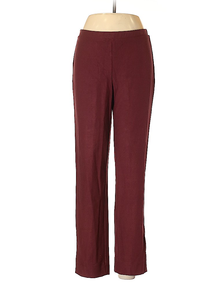 Marla Wynne Solid Maroon Burgundy Casual Pants Size M - 81% off | thredUP