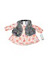 Cat & Jack Floral Pink Long Sleeve Blouse Size 0-3 mo - photo 1