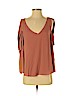 BCBGMAXAZRIA 100% Polyester Orange Short Sleeve Blouse Size M - photo 1