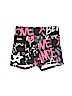 Justice Print Black Athletic Shorts Size 7 - photo 1