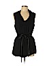 Lafayette 148 New York Black Sleeveless Silk Top Size 12 - photo 1