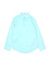 Calvin Klein 100% Cotton Blue Long Sleeve Button-Down Shirt Size 14 - photo 1