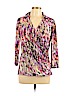Dana Buchman Purple 3/4 Sleeve Top Size L - photo 1