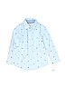 Carter's 100% Cotton Blue Long Sleeve Button-Down Shirt Size 4T - photo 1
