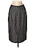 Doncaster Gray Silk Skirt Size 4 - photo 2