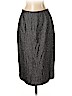 Doncaster Gray Silk Skirt Size 4 - photo 1