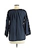 Banana Republic Factory Store Blue 3/4 Sleeve Silk Top Size M - photo 2