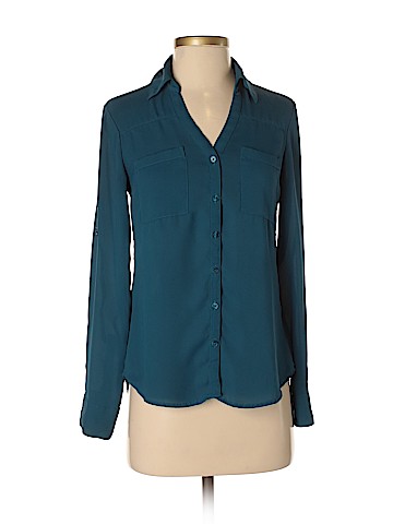Express Long Sleeve Button-Down Shirt (view 1)