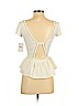 Free People Ivory Short Sleeve Top Size XS - photo 2