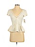 Free People Ivory Short Sleeve Top Size XS - photo 1
