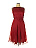 Maggy Boutique 100% Silk Red Casual Dress Size 14 - photo 1
