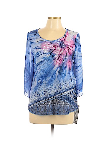 JM Collection 3/4 Sleeve Blouse (view 1)