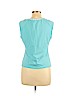 Ann Taylor LOFT Blue Sleeveless Top Size L (petite) - photo 2