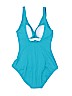 Jantzen Teal One Piece Swimsuit Size 10 - photo 2