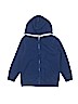 Lands' End 100% Cotton Blue Zip Up Hoodie Size 8 - photo 1