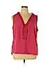 Tahari 100% Polyester Pink Sleeveless Blouse Size 1X - photo 1