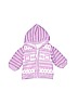 New Baby 100% Cotton Pink Zip Up Hoodie Size 50 cm / US 0-3 MO - photo 1